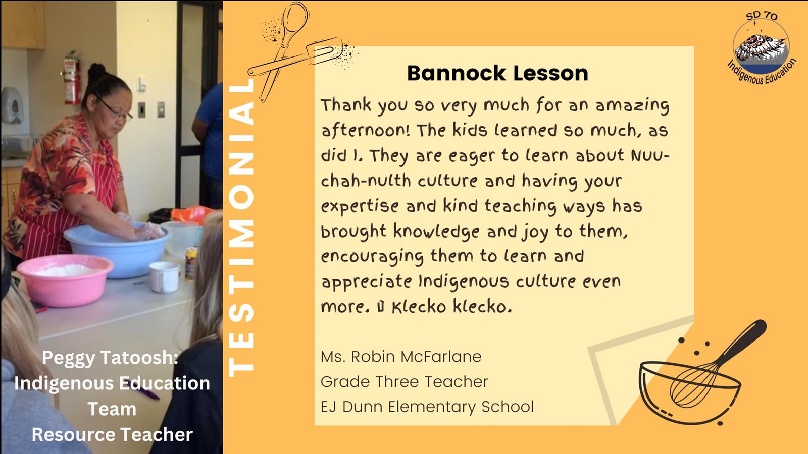 Bannock Lesson
